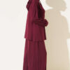 Hooded Top and Bottom Two-Piece Set Plum - immagine 3
