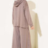 Hooded Top and Bottom Two-Piece Set Mink - immagine 3