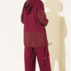 Hooded Two-Piece Set with Drawstring Details Burgundy - Afbeelding 3