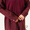 Hooded Two-Piece Set with Drawstring Details Burgundy - Afbeelding 4