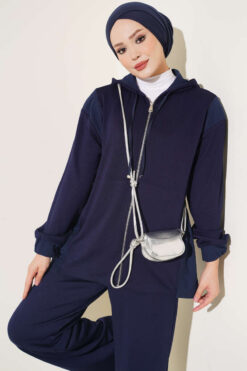 Alternative view of Two-Piece Set Navy Blue