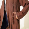 Hooded sweatshirt with pocket detail Brown – Bild 4