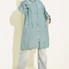 Hooded sweatshirt with pocket detail Mint - Image 2