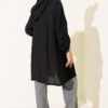 Hooded sweatshirt with pocket detail Black – Bild 3