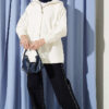 Hooded sweatshirt with snap button details Ecru – Image 2