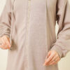 Hooded Low Shoulder Lounge Set Beige – Bild 4