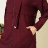 Hooded Zip-Up Araboy Hoodie Wine Red – Bild 4