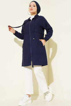 Hooded Zip-Up Araboy Hoodie Deep Indigo