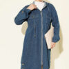 Hooded jacket with zipper detail Blue – Bild 2