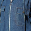Hooded jacket with zipper detail Blue – Bild 4