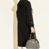 Hooded jacket with zipper detail Black - Afbeelding 3