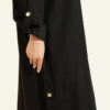 Hooded jacket with zipper detail Black - Afbeelding 4