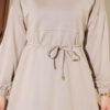Hooded French Terry Two-Piece Set with Drawstring Beige – Bild 4