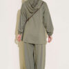 Hooded French Terry Two-Piece Set with Drawstring Hazel - Image 3