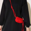 Hooded French Terry Two-Piece Set with Drawstring Black - Image 4