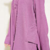 Hooded Sweatshirt with Cuffed Hem and French Terry Two-Piece Set Violet – Bild 4