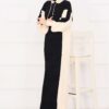 ⁦Hooded Sport French Terry Dress Two-Piece Set Black⁩ - الصورة ⁦7⁩
