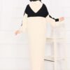 ⁦Hooded Sport French Terry Dress Two-Piece Set Black⁩ - الصورة ⁦9⁩