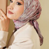 Checkered Bamboo Crinkle Scarf Rose Dust