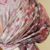 ⁦Checkered Bamboo Crinkle Scarf Rose Dust⁩ - الصورة ⁦4⁩