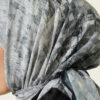 ⁦Checkered Bamboo Crinkle Scarf Black⁩ - الصورة ⁦4⁩