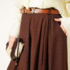 Square Belted Wide-Leg Trousers Brown - immagine 4