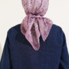 Intricate Patterned French Terry Two-Piece Set with Hem Edge Lilac – Image 3