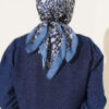 Intricate Patterned French Terry Two-Piece Set with Hem Edge Blue – Image 3
