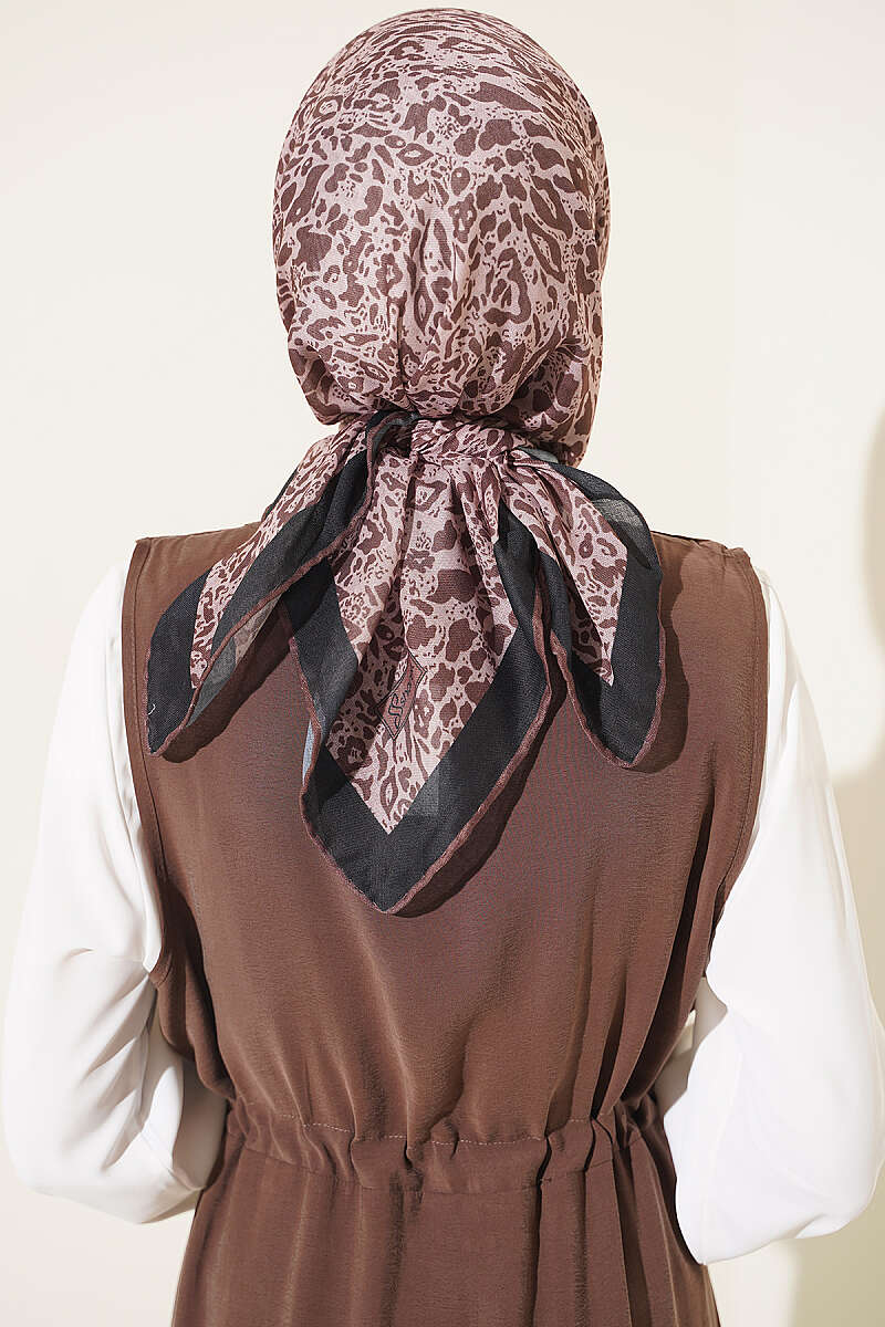 Intricate Patterned French Terry Two-Piece Set with Hem Edge Black - immagine 3