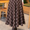 Belted Checkered Skirt Chestnut – Bild 3