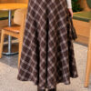 Belted Checkered Skirt Chestnut – Bild 4