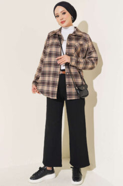 Alternative view of Belted Wide Leg Denim Pants Black