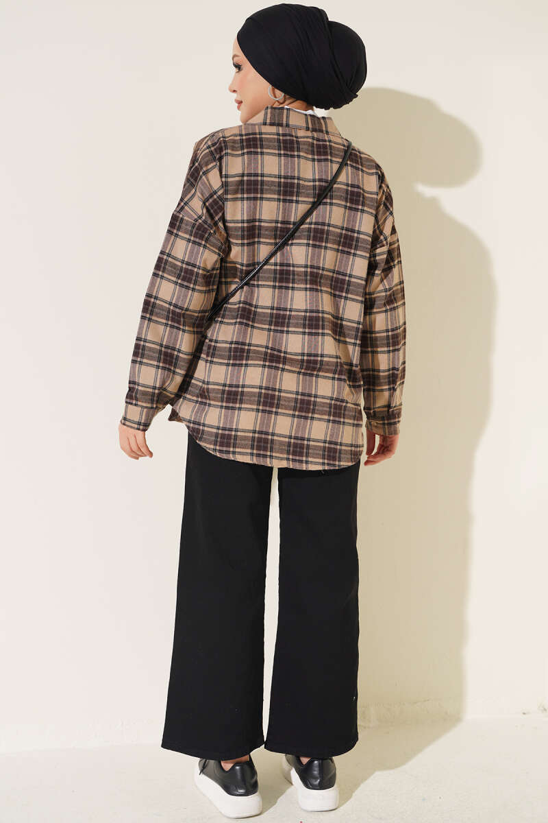 Belted Wide Leg Denim Pants Black - الصورة 3