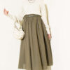 Belted Flared Voile Skirt Nefti - immagine 2