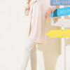 Self-Belted Basic Cardigan Beige – Bild 2