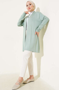 Alternative view of Self-Belted Basic Cardigan Hazel