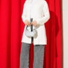 Self-Belted Basic Cardigan Ecru – Image 2