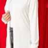 Self-Belted Basic Cardigan Ecru – Image 4
