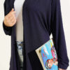 Self-Belted Basic Cardigan Navy Blue - immagine 4