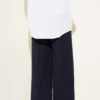 Self-Belted Dabble Pants Navy Blue – Image 3