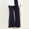 Self-Belted Dabble Pants Navy Blue – Image 2
