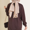 Cherry Embroidered Lace Tunic Dark Brown – Bild 3