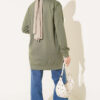 Cherry Embroidered Lace Tunic Khaki – Bild 3