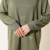 Cherry Embroidered Lace Tunic Khaki – Bild 4