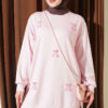 Cherry Embroidered Lace Tunic Pink