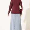 Cherry Embroidered Pique Cardigan Plum - الصورة 4