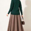Cherry Embroidered Pique Cardigan Emerald – Image 4