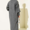 Buttoned Cuff Shawl Collar Knit Cardigan Smoke - immagine 3