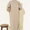 Buttoned Cuff Shawl Collar Knit Cardigan Mink – Image 3