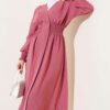 ⁦Sleeve and Waist Drawstring Cardigan Powder Pink⁩ - الصورة ⁦2⁩